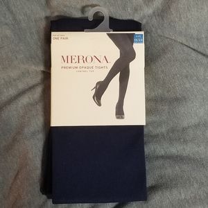 Opaque tights navy blue